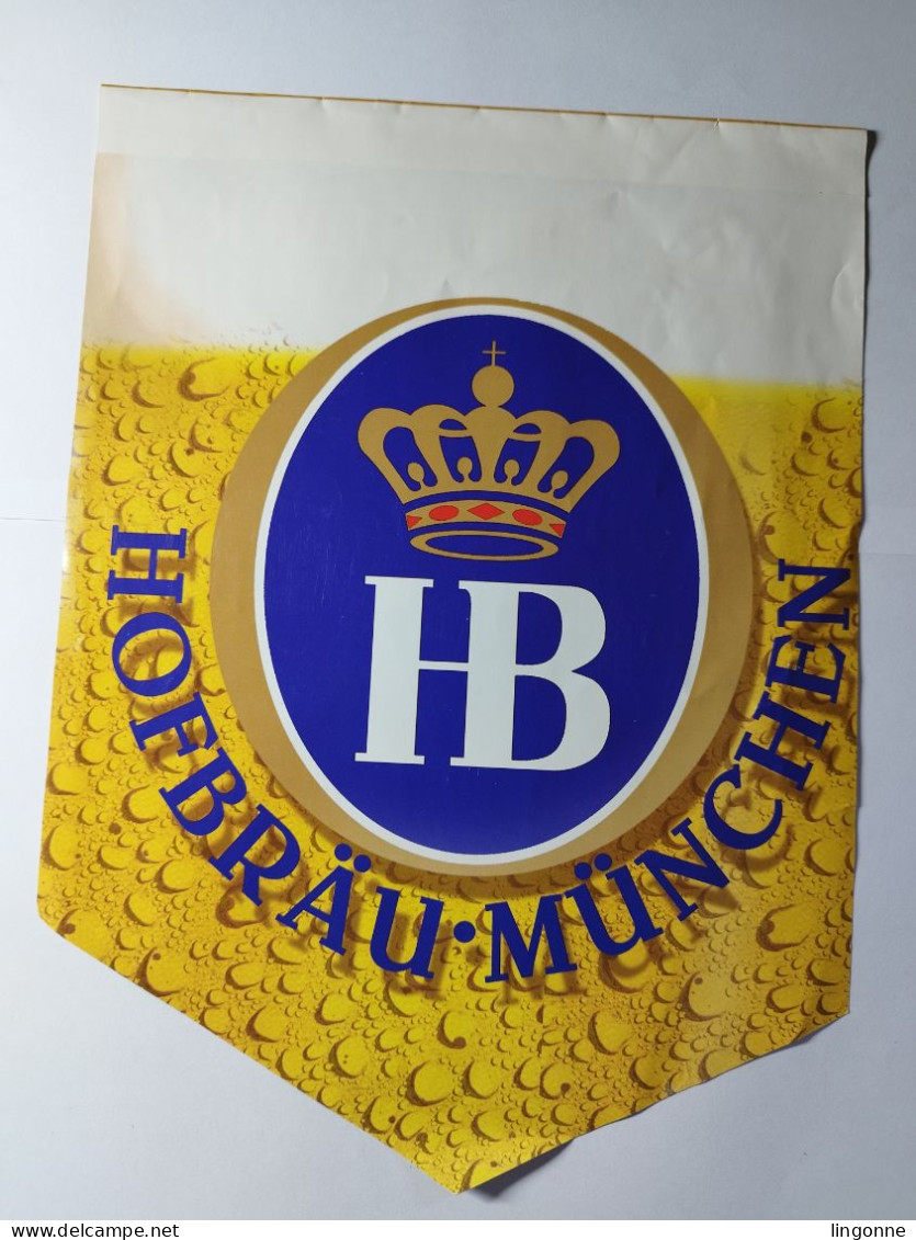 DRAPEAU Papier Bière HOFBRÄU MÜNCHEN OKTOBERFESTBIER MÜNCHNER SPEZIALITÄT Imported By SODIANE BIERES SPECIALES - Altri & Non Classificati