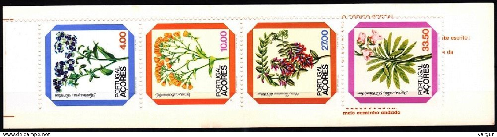 PORTUGAL AZORES 1982 FLORA Plants: Flowers. BOOKLET, MNH - Altri & Non Classificati