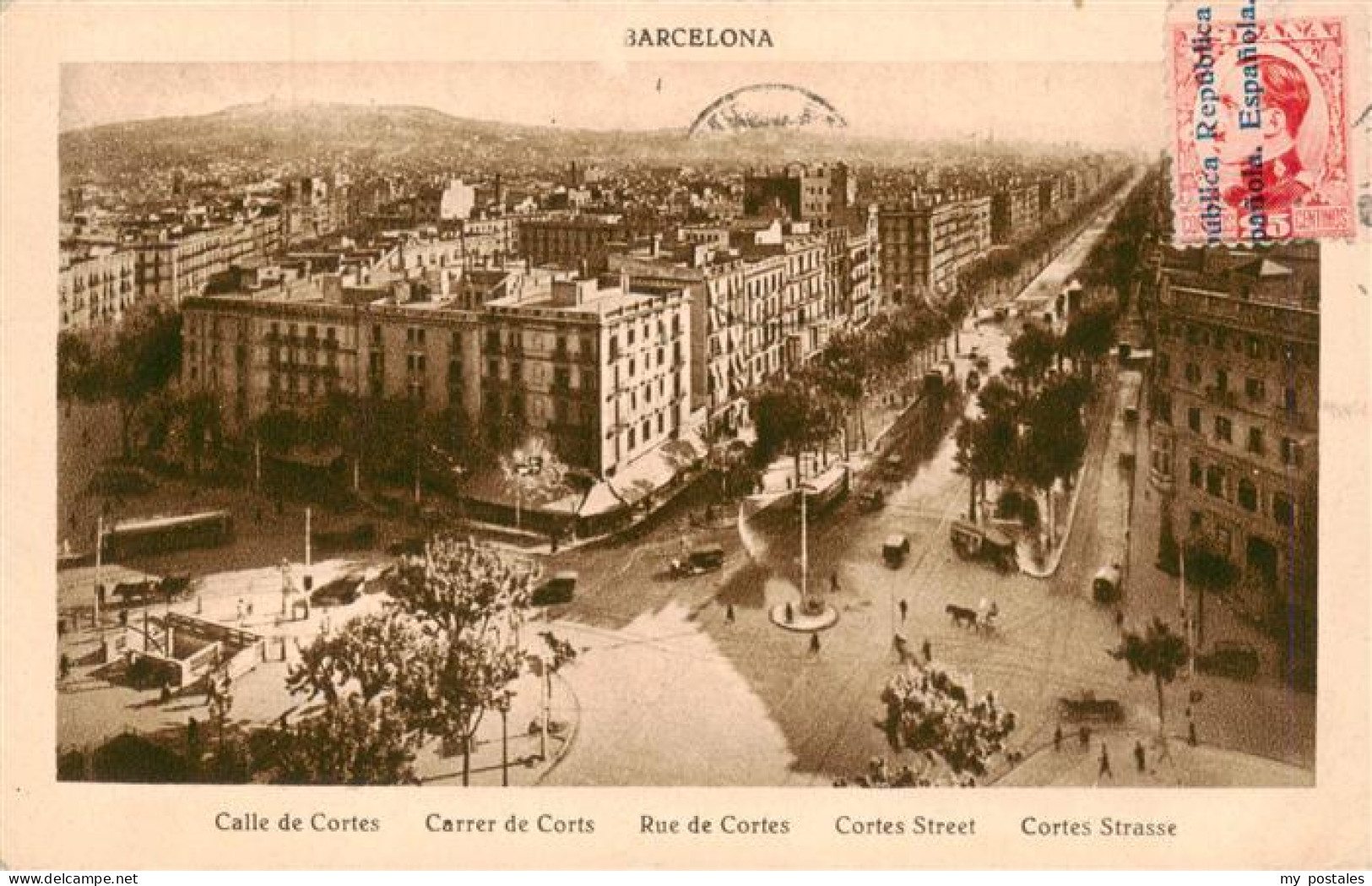 73937055 Barcelona_Cataluna_ES Calle De Cortes - Autres & Non Classés