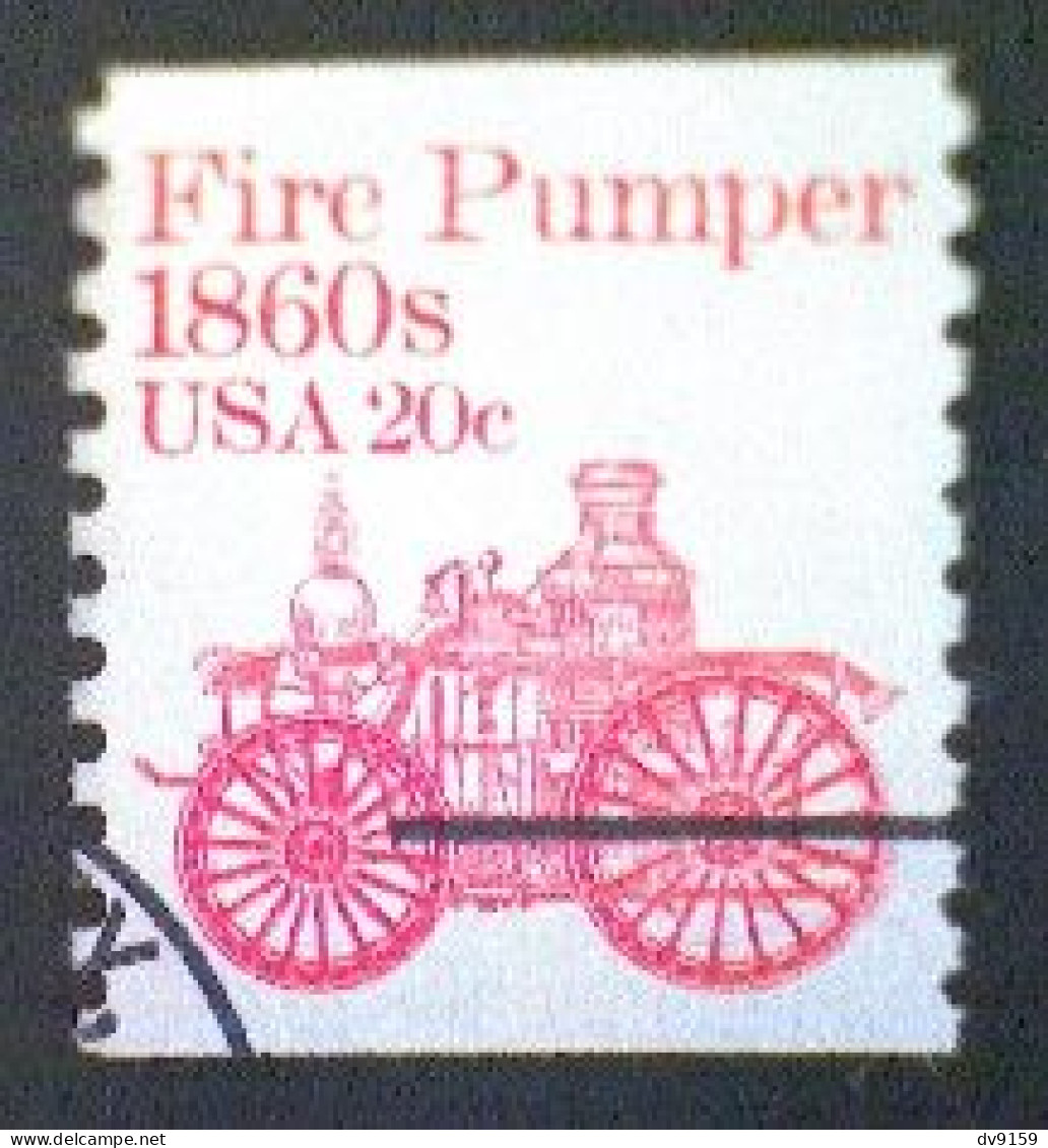 United States, Scott #1908, Used(o), 1981, Fire Pumper, 20¢, Vermilion - Gebraucht