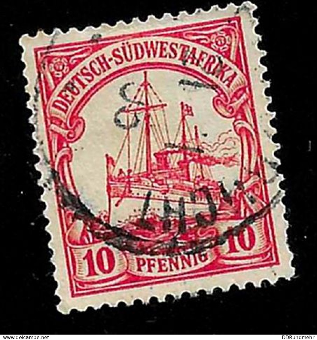 1901 SMS Hohenzollern Michel DR-SWA 13 Stamp Number DR-SWA 15 Yvert Et Tellier DR-SWA 15 Used - German South West Africa
