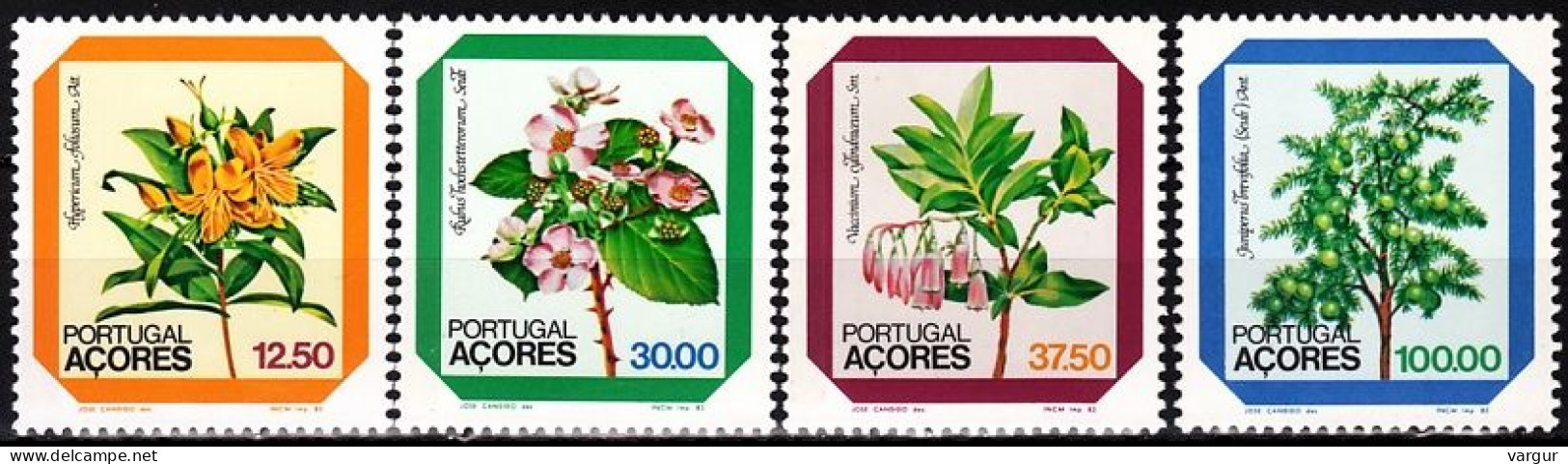 PORTUGAL AZORES 1983 FLORA Plants: Flowers. Complete Set, MNH - Altri & Non Classificati
