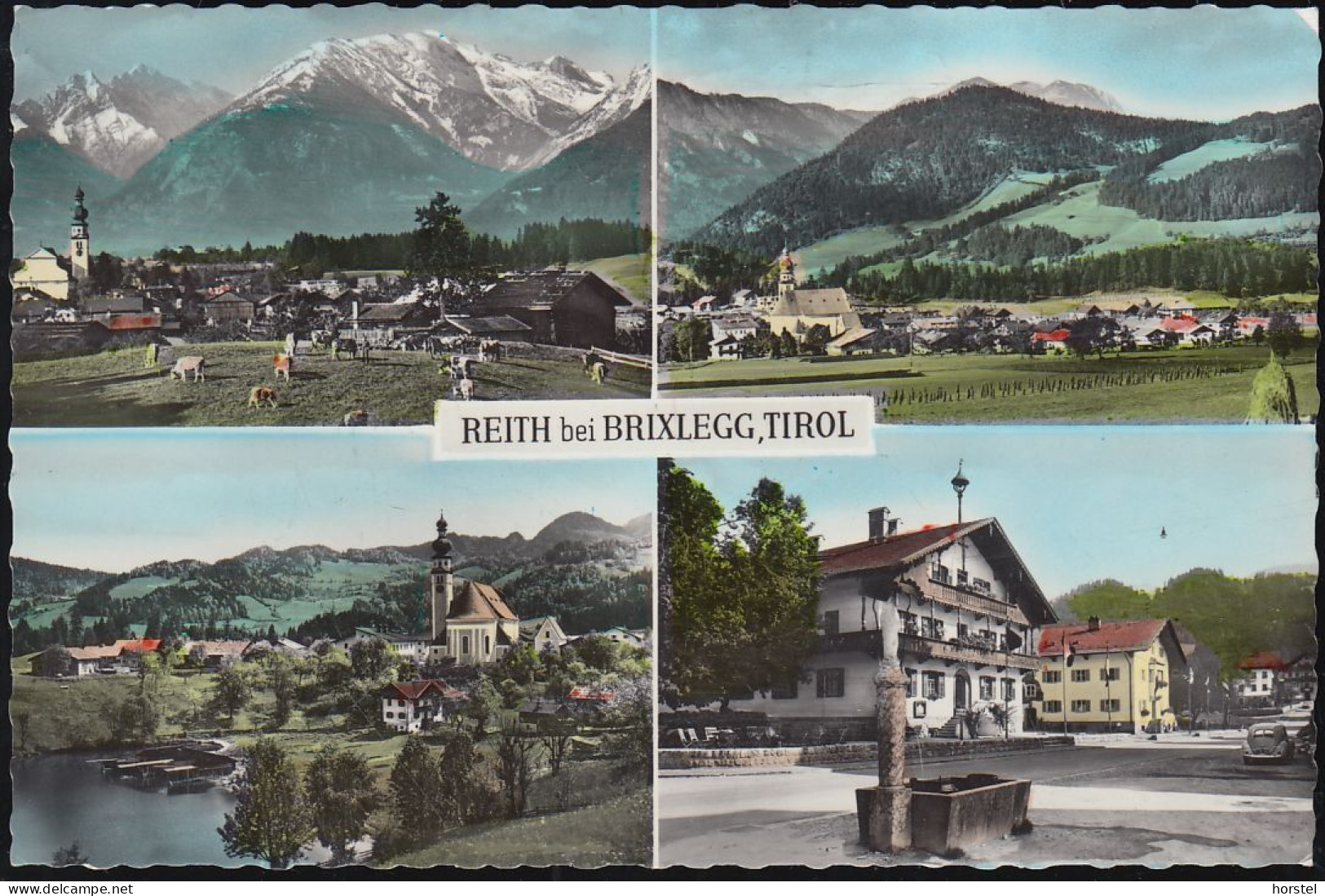 Austria - 6235 Reith Bei Brixlegg - Alte Ansichten - Kirche - Hauptplatz - Car - VW Käfer - Brixlegg