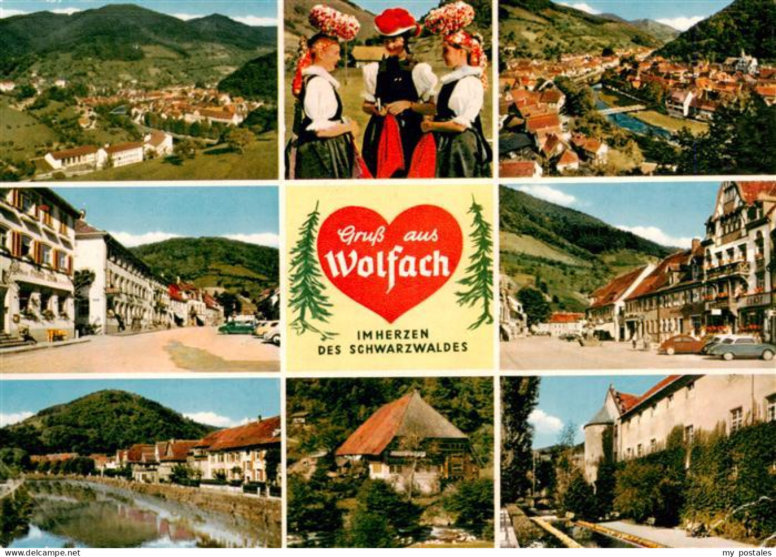 73936969 Wolfach_Schwarzwald Panorama Schwarzwaelderinnen In Tracht Ortspartien  - Wolfach