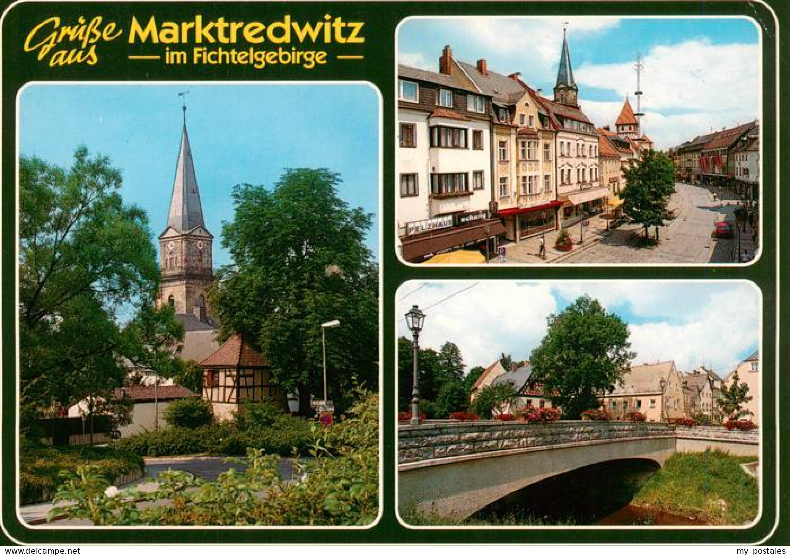 73936959 Marktredwitz Kirche Ortspartie Kirche Bruecke - Marktredwitz