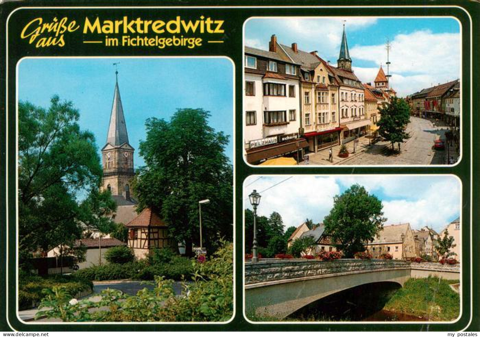 73936795 Marktredwitz Kirche Strassenpartie Bruecke - Marktredwitz
