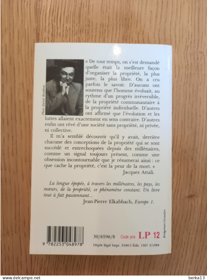 Au Propre Et Au Figuré ATTALI 1989 - Otros & Sin Clasificación