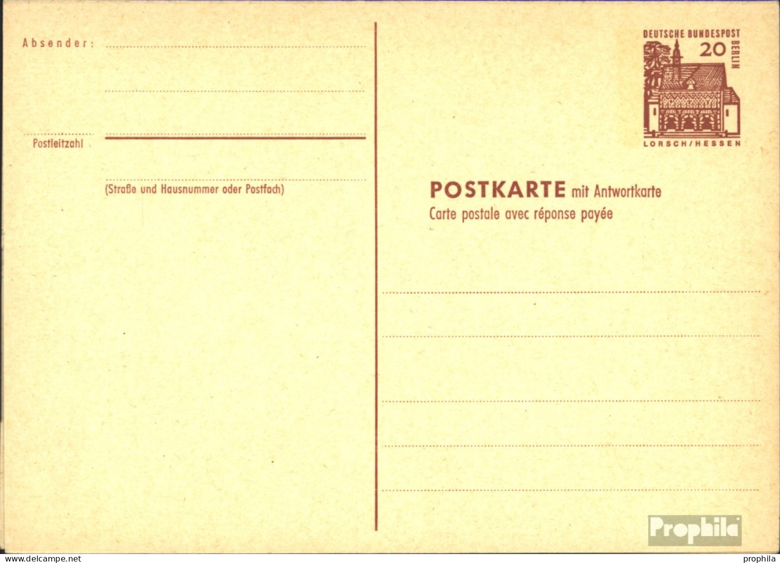 Berlin (West) P67 Amtliche Postkarte Gefälligkeitsgestempelt Gebraucht 1965 Dt. Bauwerke I - Cartoline - Usati