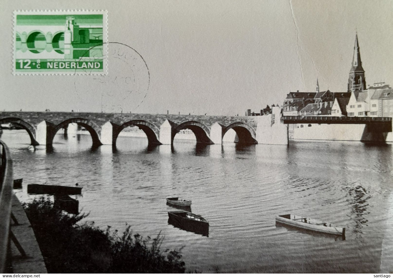 Zomerzegel Nr 866 / Maximumkaart / St Servaasbrug Op Postkaart Van MAASTRICHT - Storia Postale