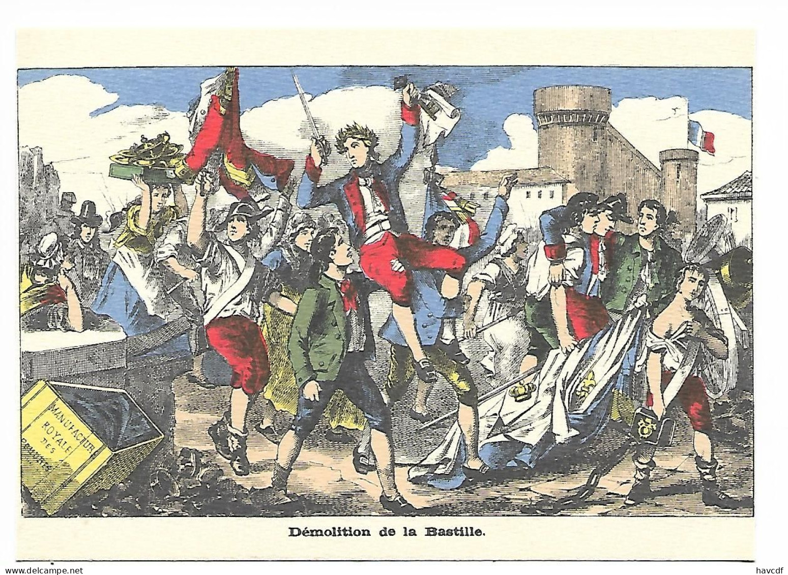 CPM - Démolition De La Bastille - Geschichte