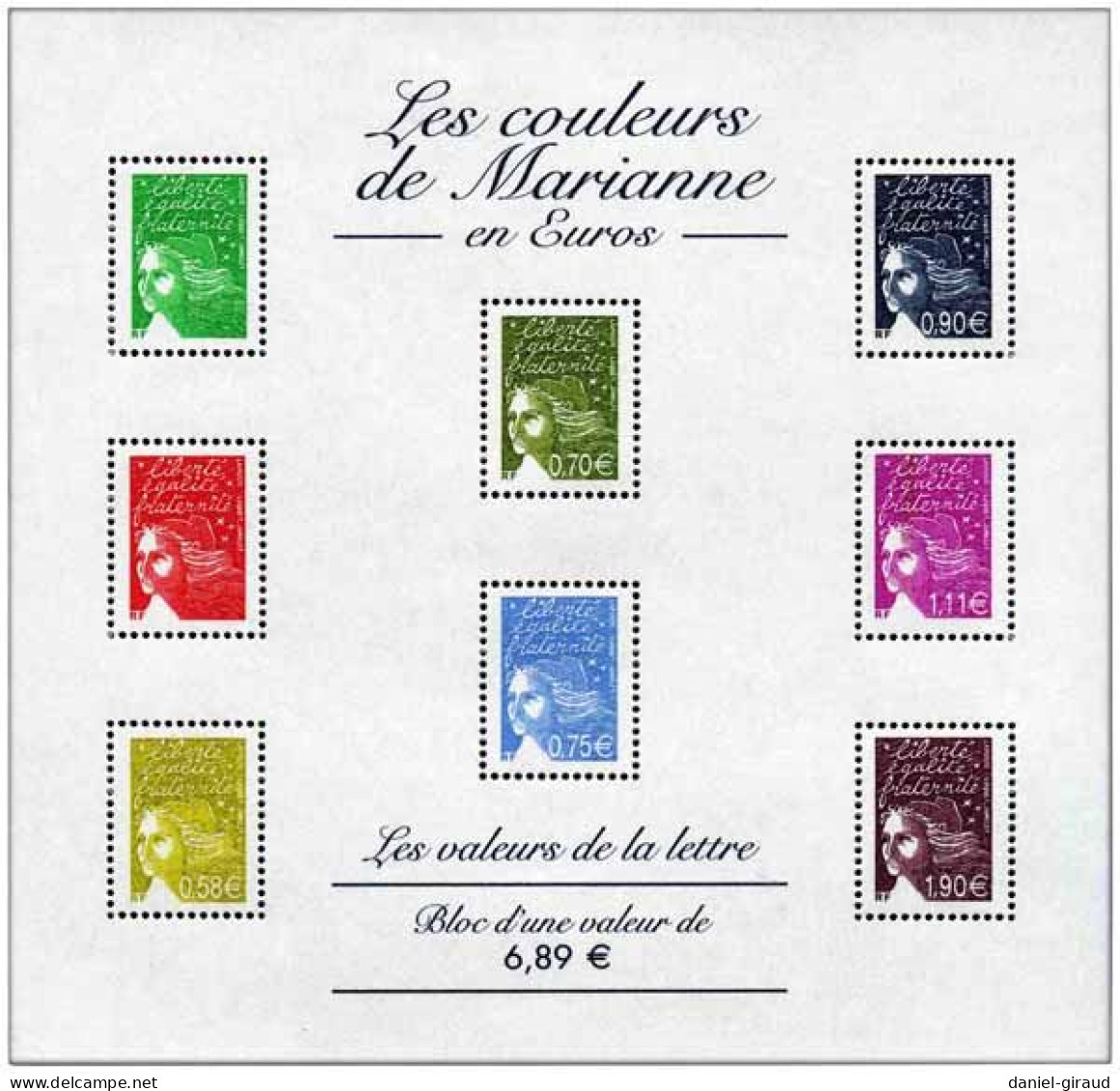 France 2004 Bloc-feuillet MNH ** N°YT BF67 : Bloc Les Valeurs De La Lettre - Neufs