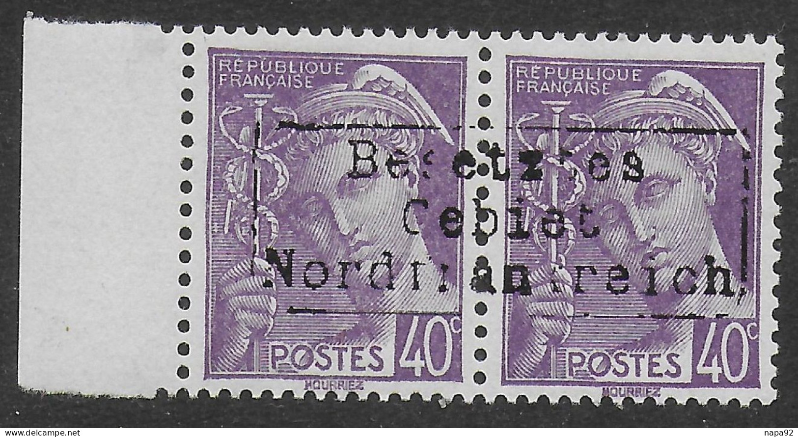 FRANCE 1940 - TIMBRE DE GUERRE - YT 5** - COUDEKERQUE - FAUX - Guerre (timbres De)