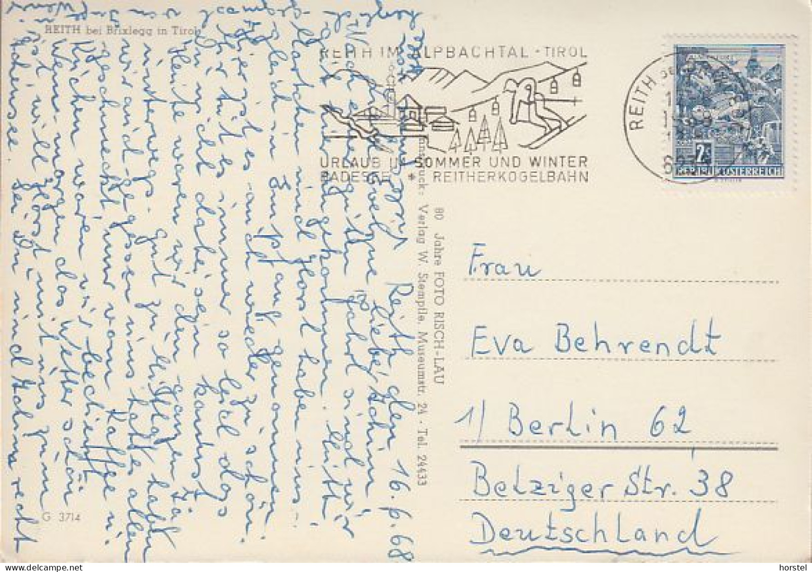 Austria - 6235 - Reith Bei Brixlegg - Reithersee Mit Kirche - Nice Stamp - Brixlegg