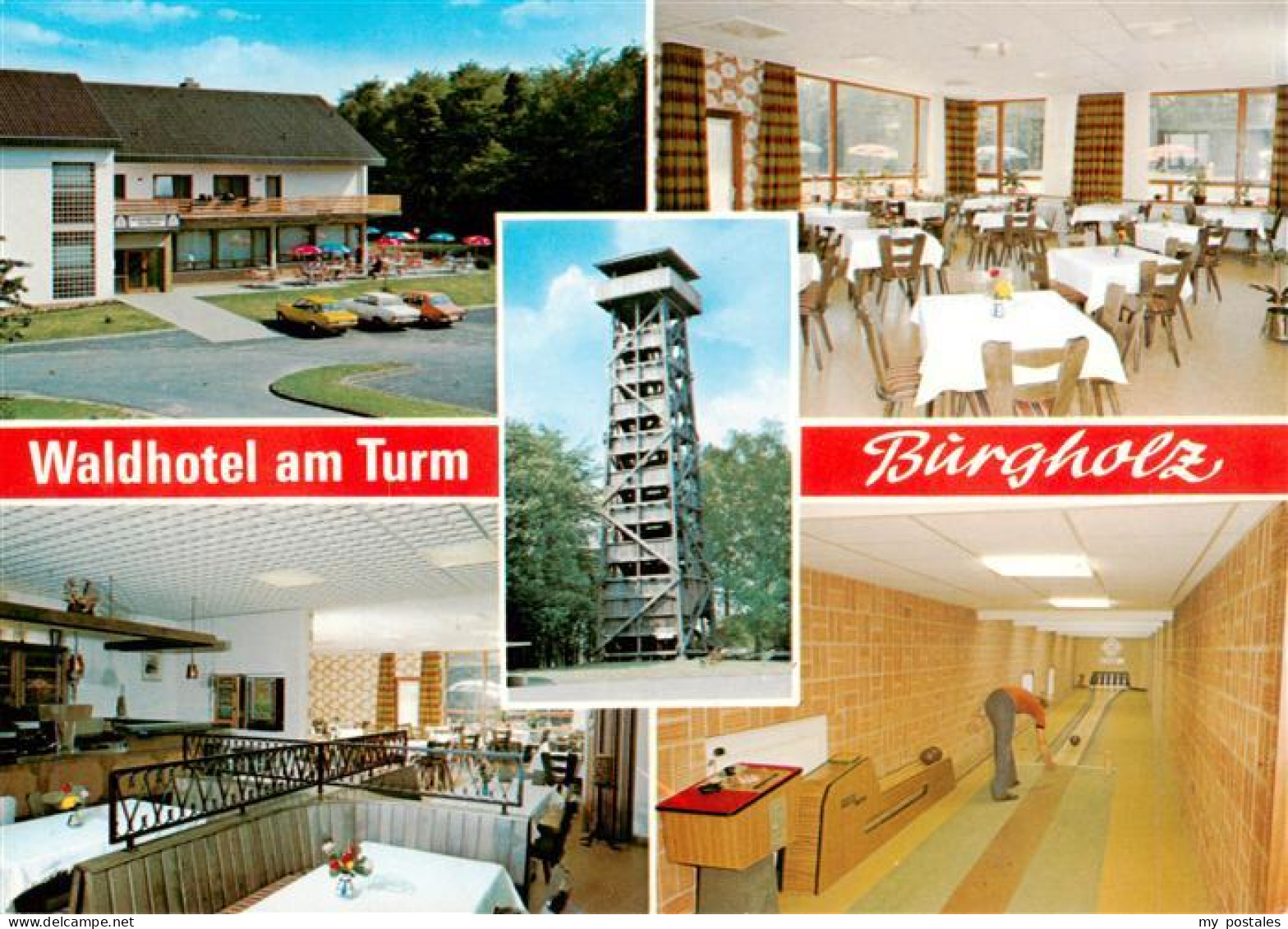 73936704 Burgholz_Kirchhain Waldhotel Am Turm Gastraeume Kegelbahn - Kirchhain