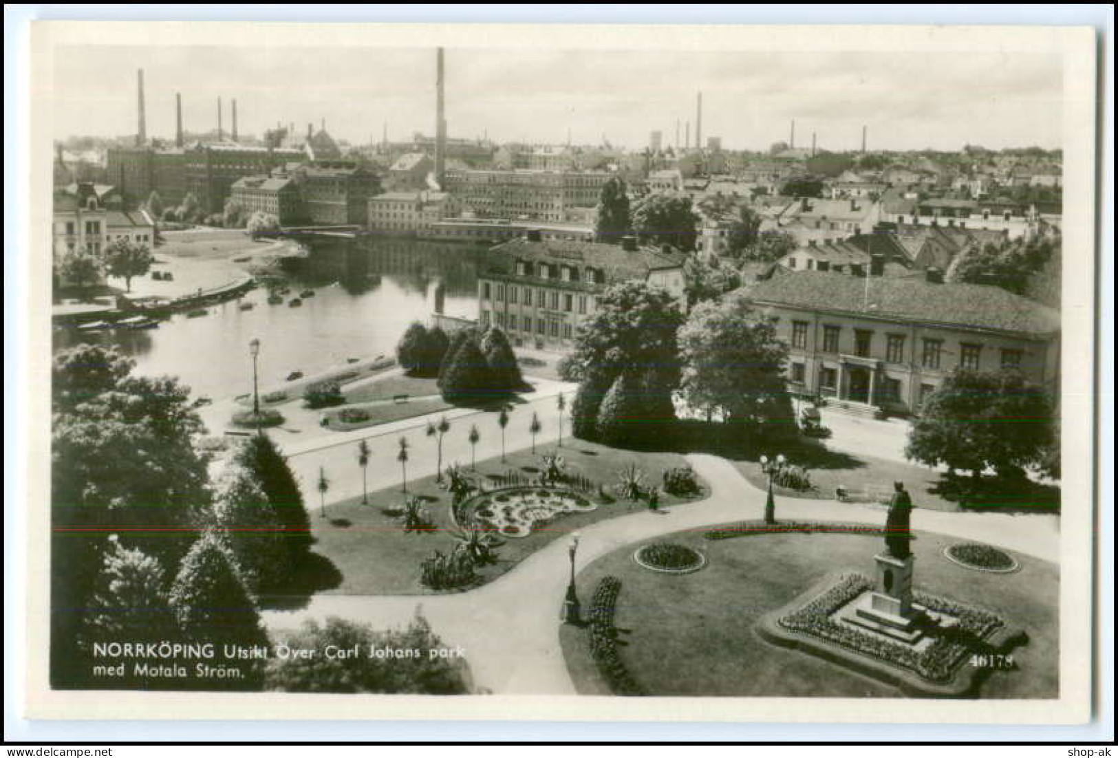 N9348/ Norrköping Carl Johans Park Foto AK Ca.1955 - Schweden