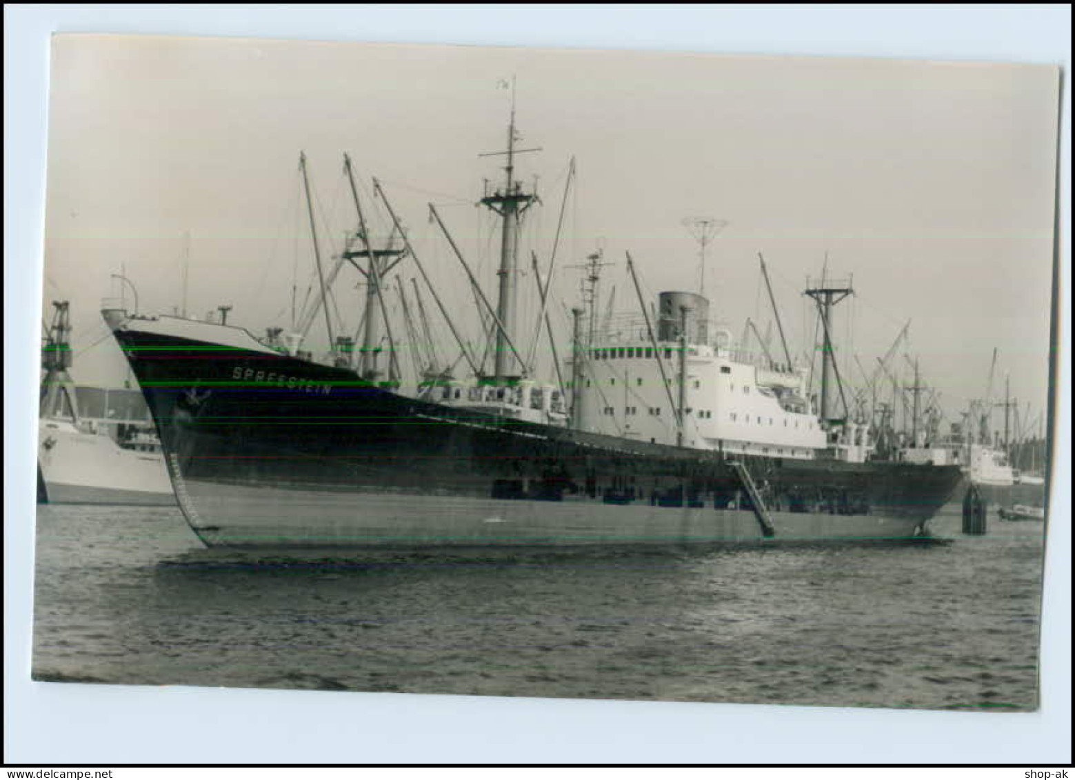 DP120/ Frachter Spreestein Im Hafen Schiff Foto AK Ca. 1950 - Commerce