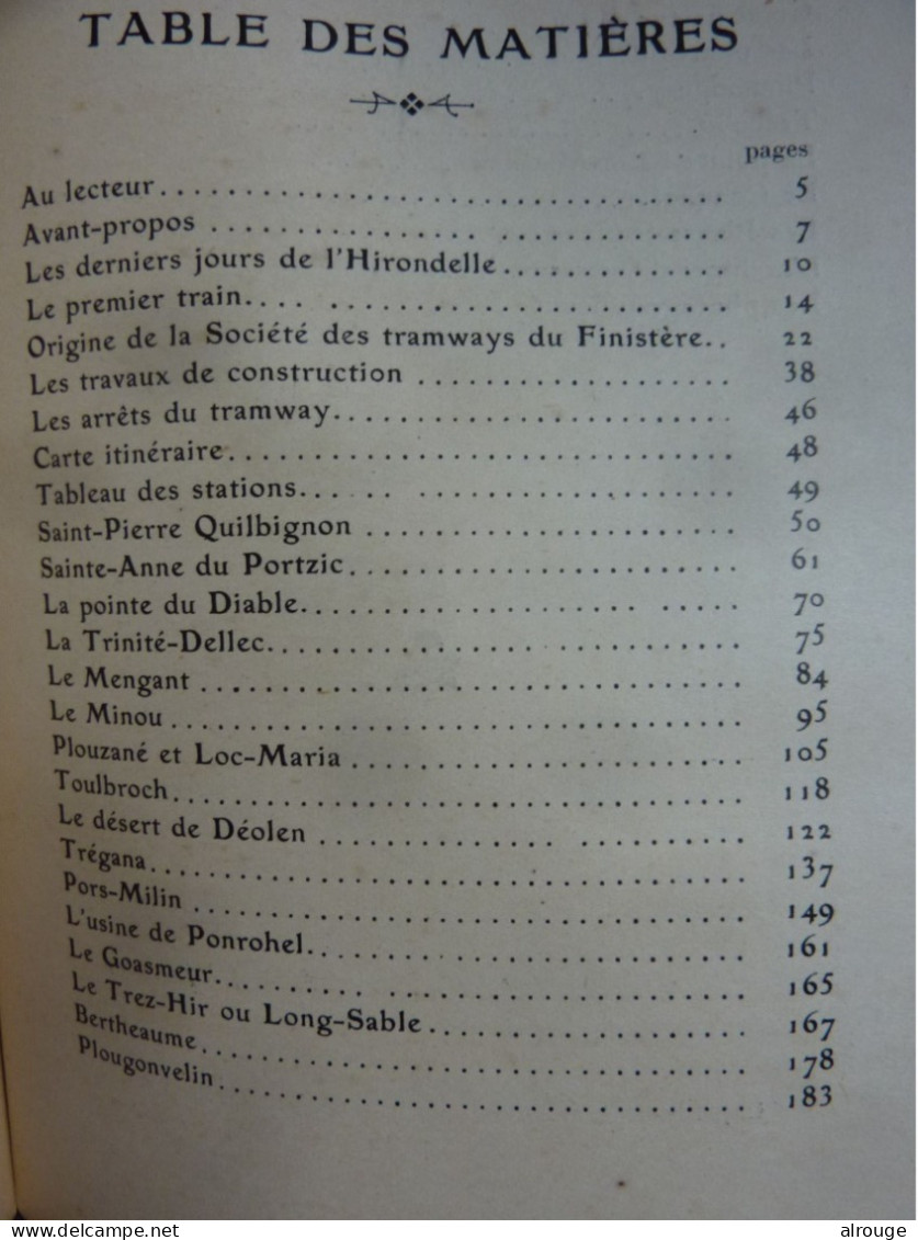 De Brest Au Conquet Par Le Chemin De Fer, Louis Coudurier, 1904, Illustré De Photos D'époque, D'une Carte Repliée - 1901-1940