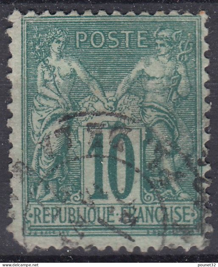 TIMBRE FRANCE SAGE 10c N/U N° 76 OBLITERATION LEGERE - COTE 325 € - A VOIR - 1876-1898 Sage (Type II)