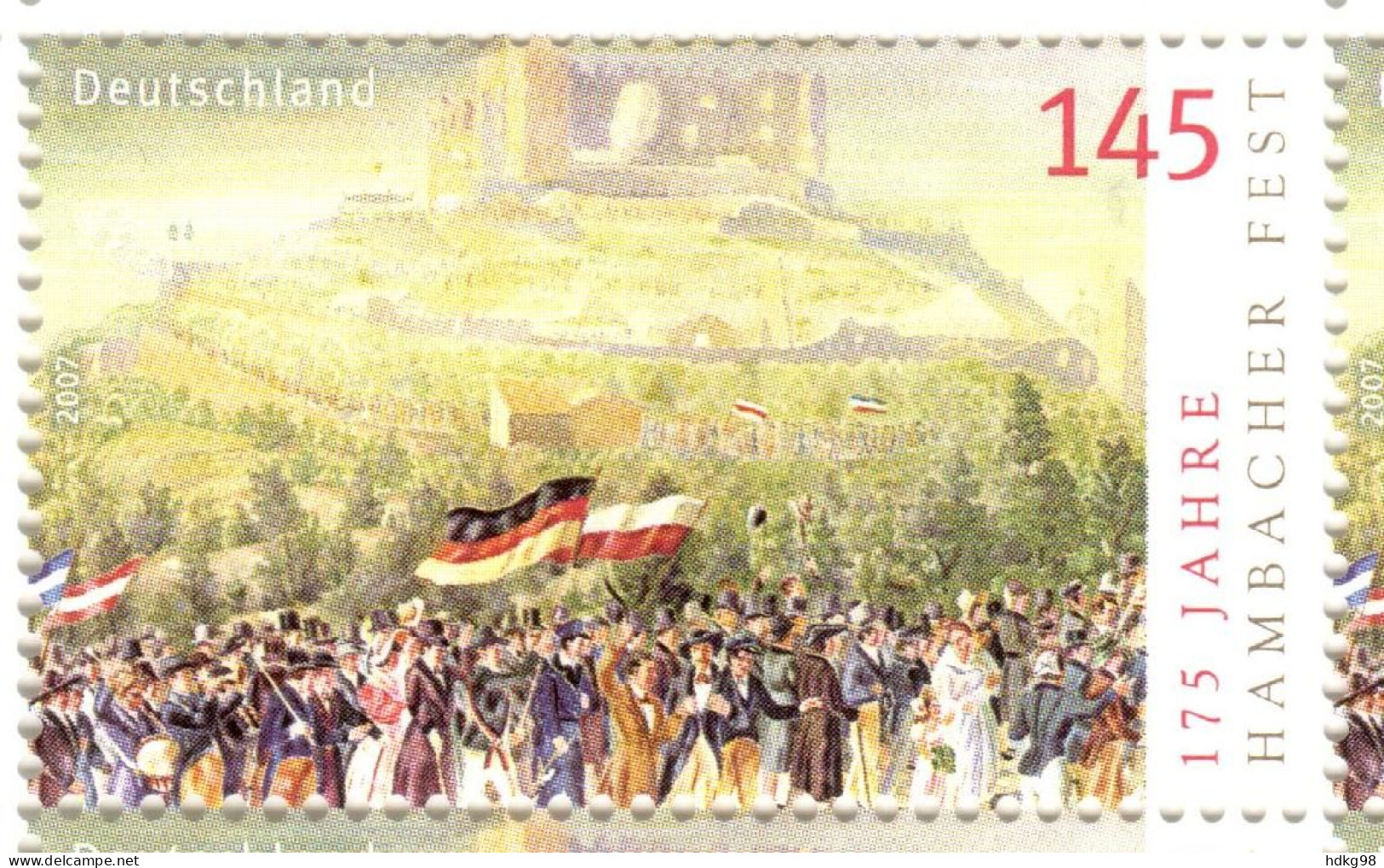 D+ Deutschland 2007 Mi 2603 Mnh Hambacher Fest - Nuevos