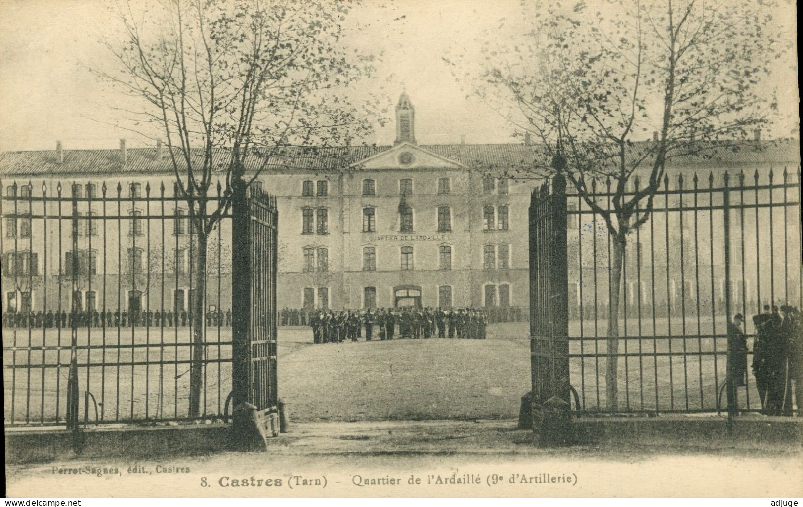 CPA-CASTRES* Caserne - Le Quartier De L'ARDAILLÉ (9ème Régiment D'Artillerie) 1915- Chachet Médecin Militaire - Castres