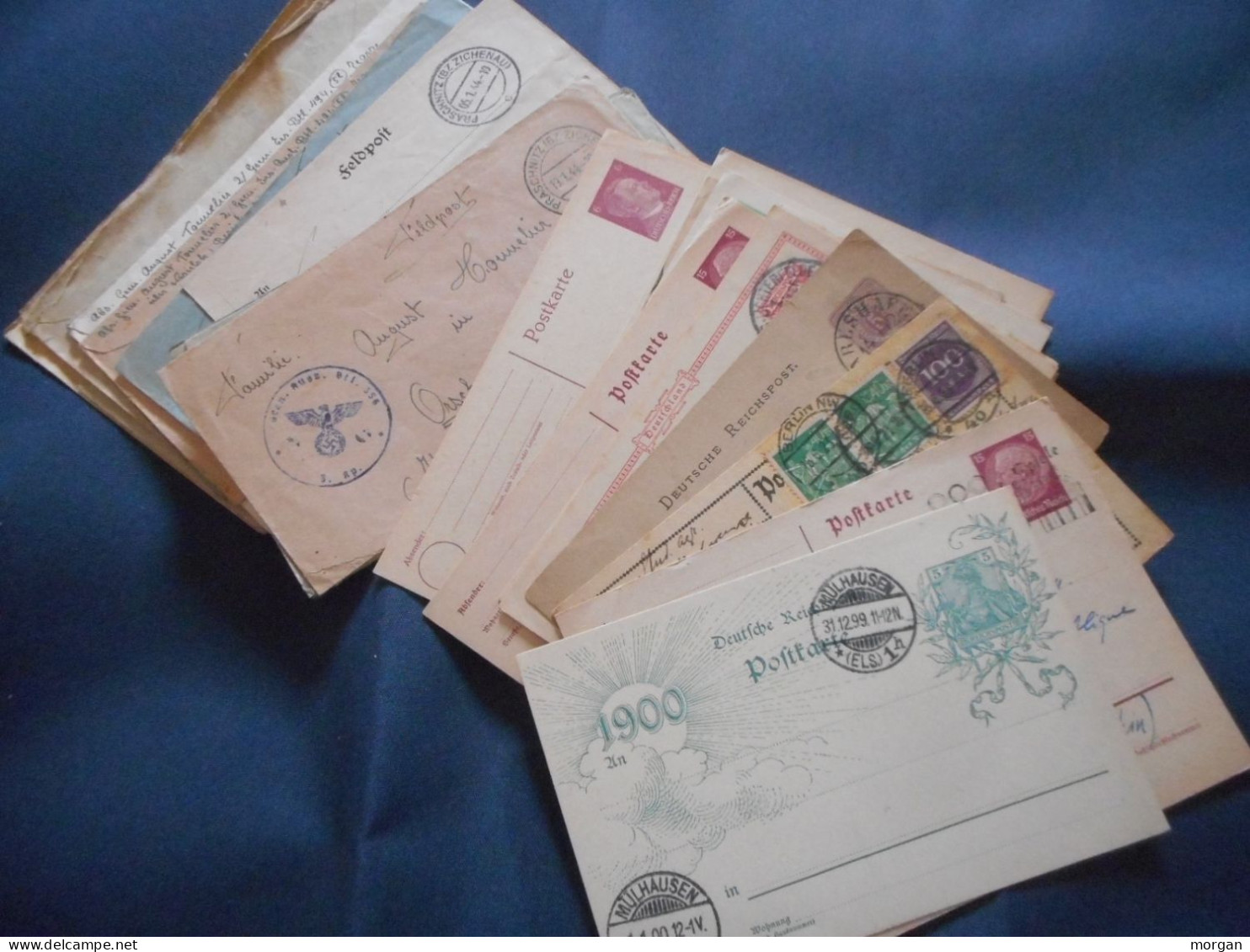 ALLEMAGNE, LOT D'IMPRIMES ANCIENS + ENVELOPPES FELDPOST - Sammlungen (ohne Album)