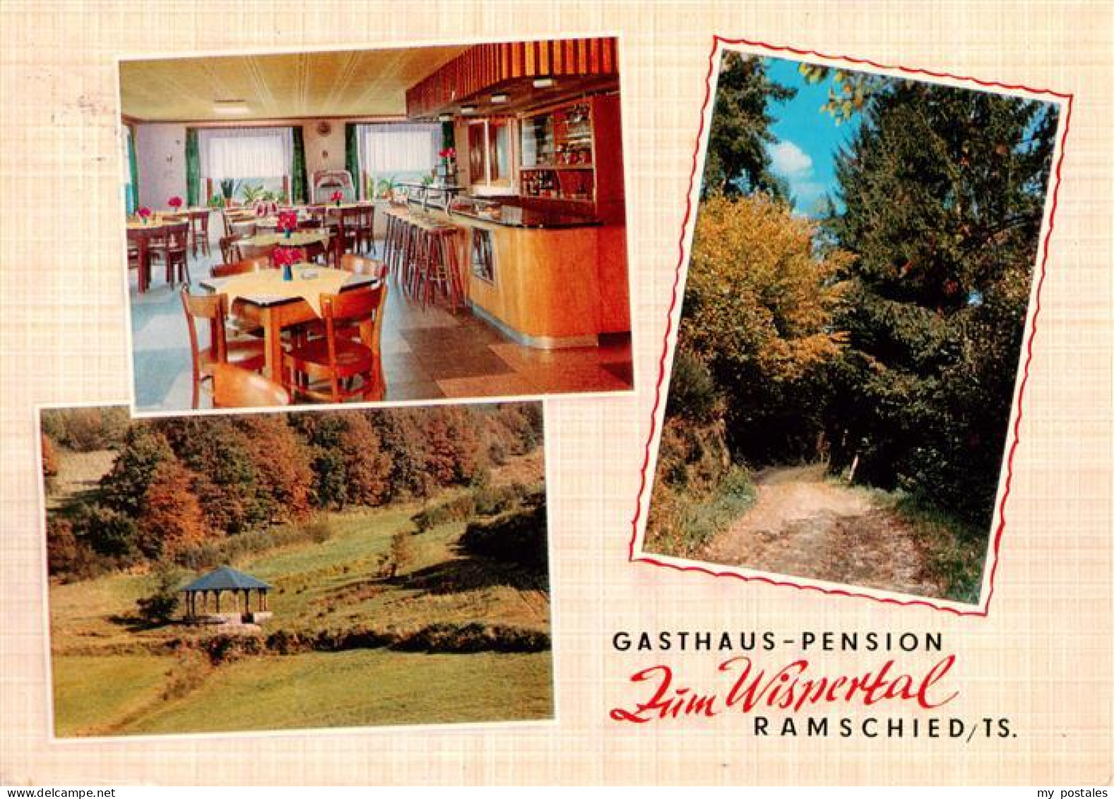 73936587 Ramschied Gasthaus Pension Zum Wispertal Gastraum Bar Pavillon Waldpart - Bad Schwalbach