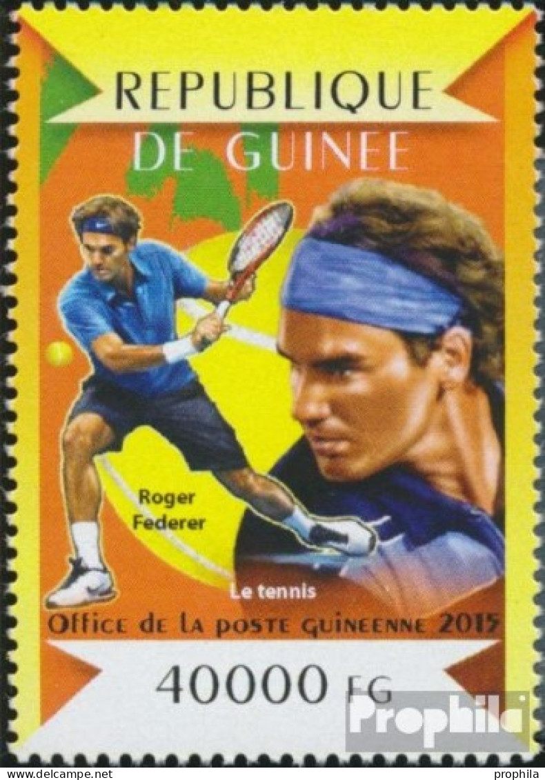 Guinea 10986 (kompl. Ausgabe) Postfrisch 2015 Tennis - Guinea (1958-...)