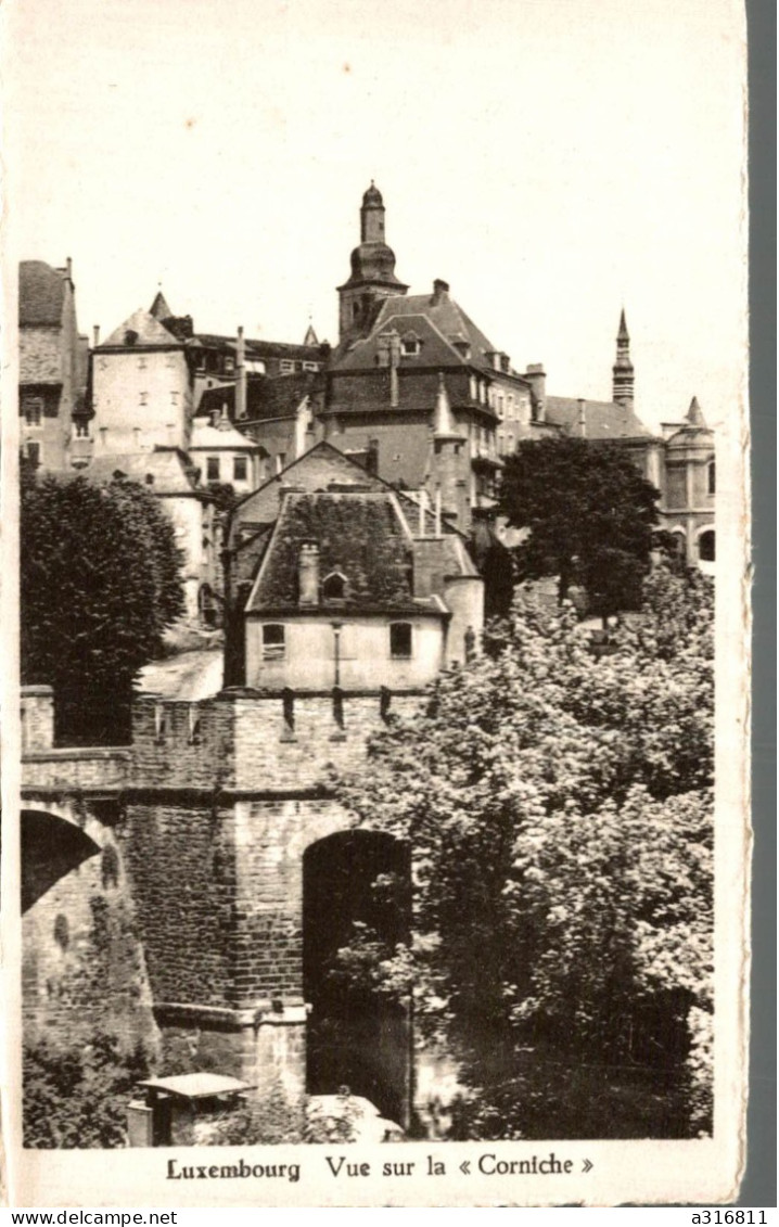 Luxembourg Vue Sur La Corniche - Luxemburgo - Ciudad