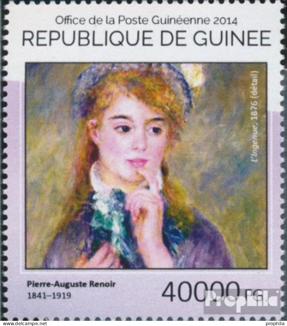 Guinea 10746 (kompl. Ausgabe) Postfrisch 2014 Pierre-Auguste Renoir - República De Guinea (1958-...)