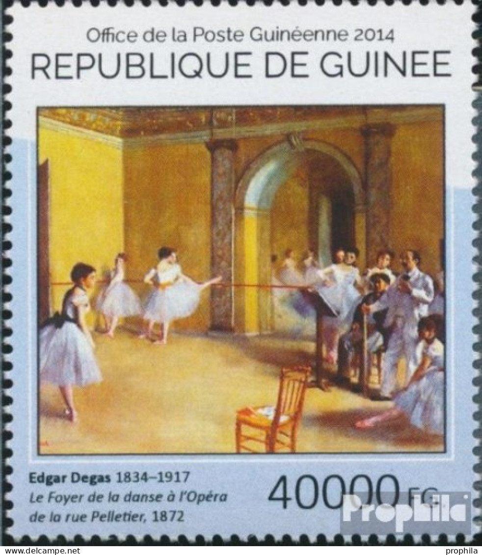 Guinea 10741 (kompl. Ausgabe) Postfrisch 2014 Edgar Degas - República De Guinea (1958-...)