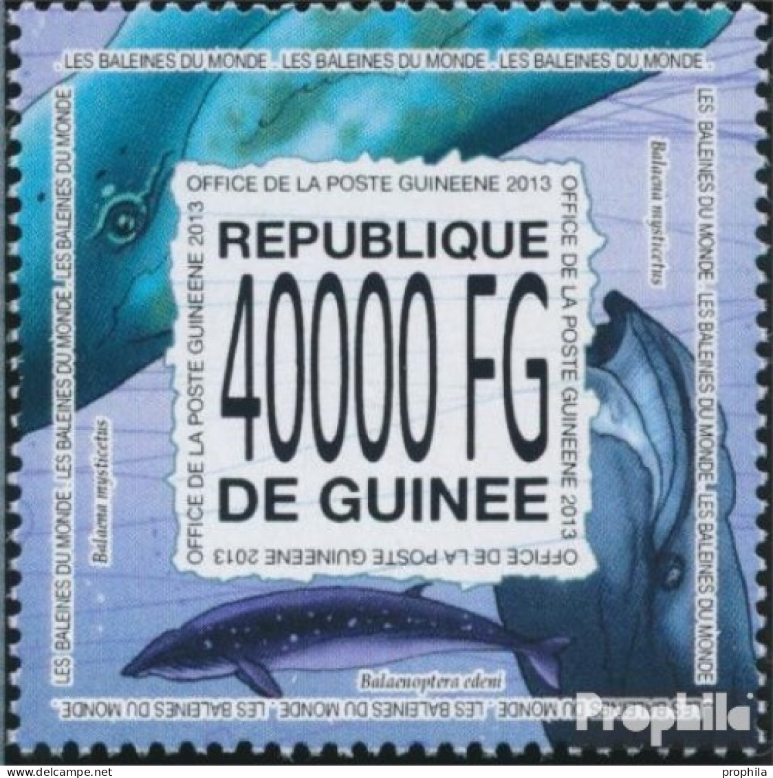 Guinea 10116 (kompl. Ausgabe) Postfrisch 2013 Wale - Guinea (1958-...)