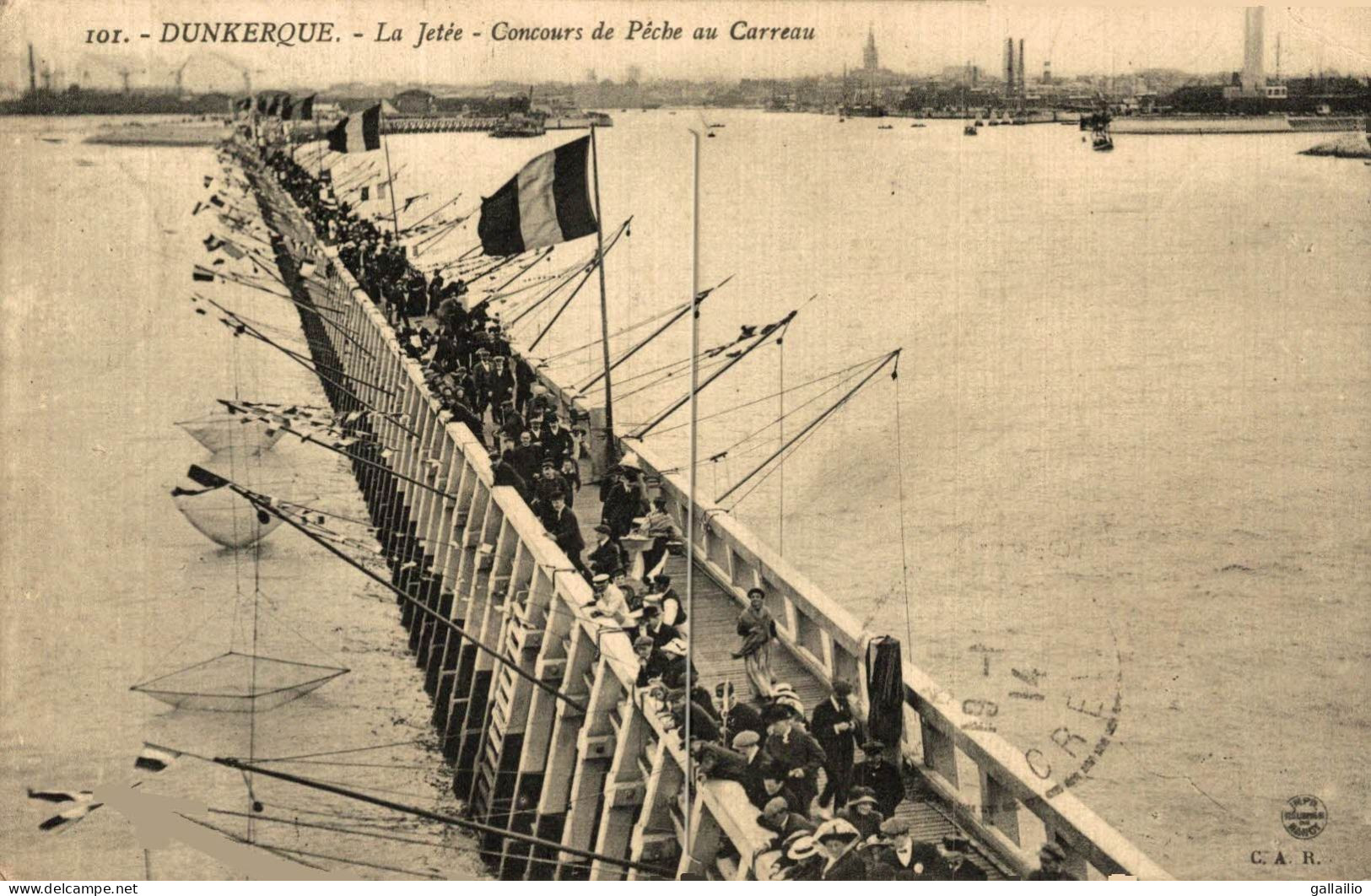 DUNKERQUE LA JETEE CONCOURS DE PECHE AU CARREAU - Dunkerque