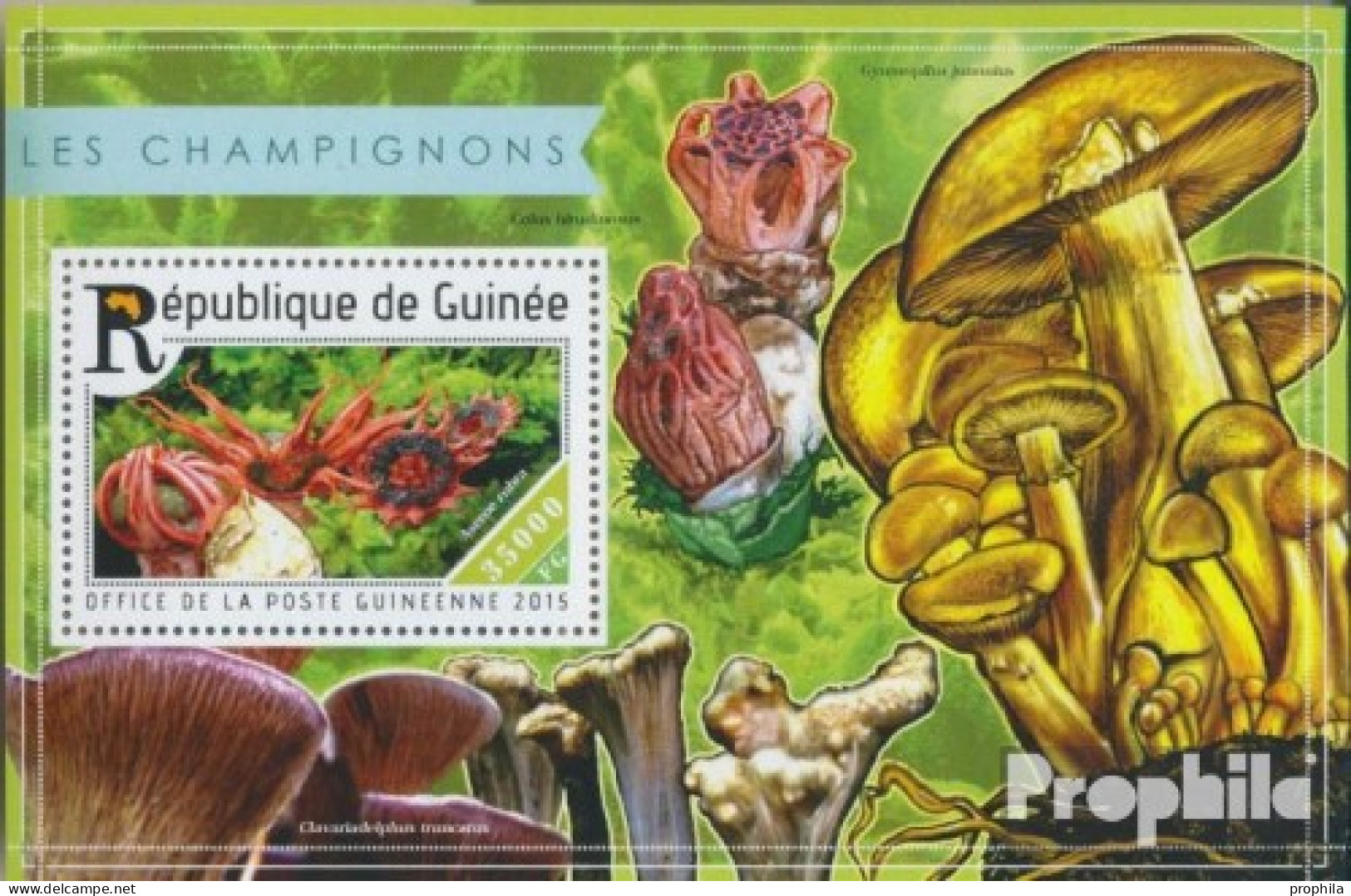 Guinea Block 2504 (kompl. Ausgabe) Postfrisch 2015 Pilze - República De Guinea (1958-...)