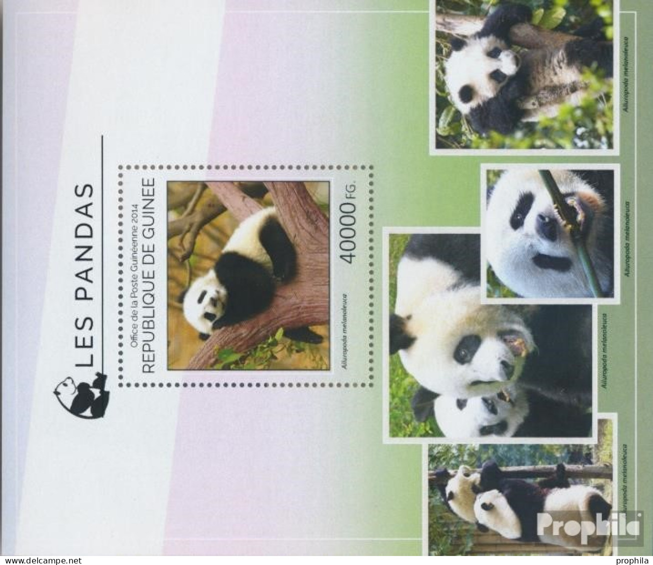 Guinea Block 2435 (kompl. Ausgabe) Postfrisch 2014 Pandas - Guinée (1958-...)