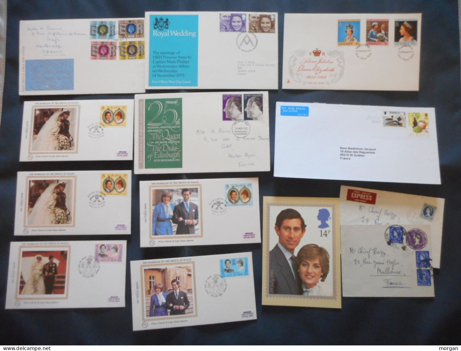 ANGLETERRE, JOLI LOT D'ENVELOPPES FDC ET ENVOIS PHILATELIQUES + ILES ANGLAISES - Collections (sans Albums)