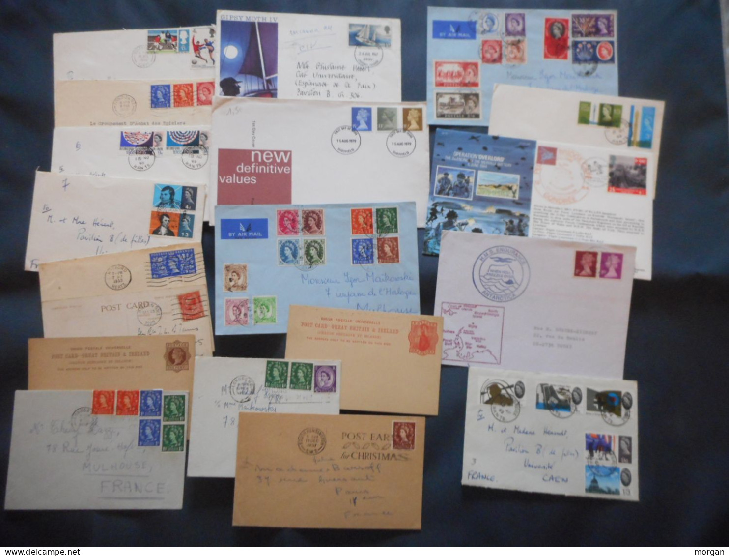 ANGLETERRE, JOLI LOT D'ENVELOPPES FDC ET ENVOIS PHILATELIQUES + ILES ANGLAISES - Collections (without Album)