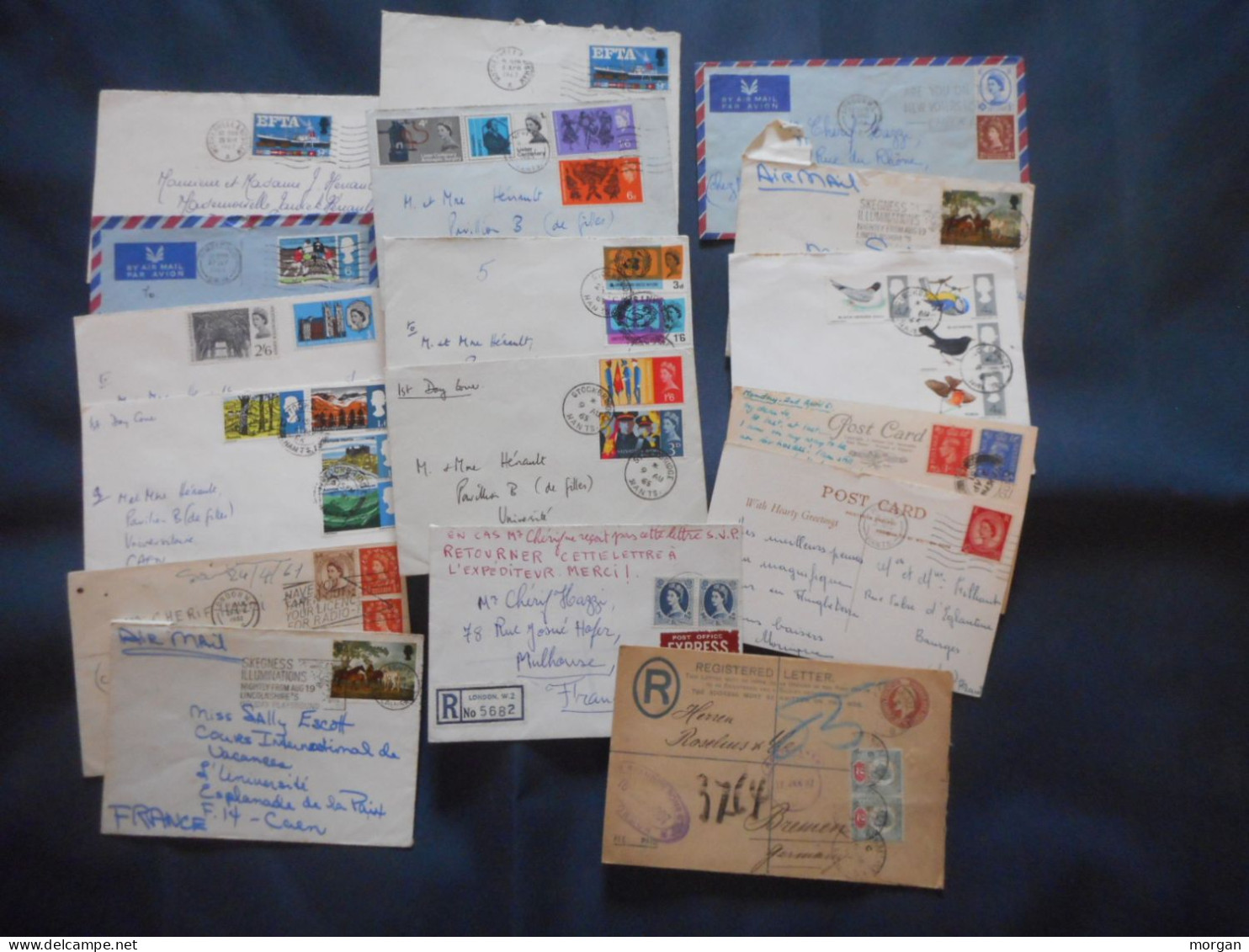 ANGLETERRE, JOLI LOT D'ENVELOPPES FDC ET ENVOIS PHILATELIQUES + ILES ANGLAISES - Collections (sans Albums)