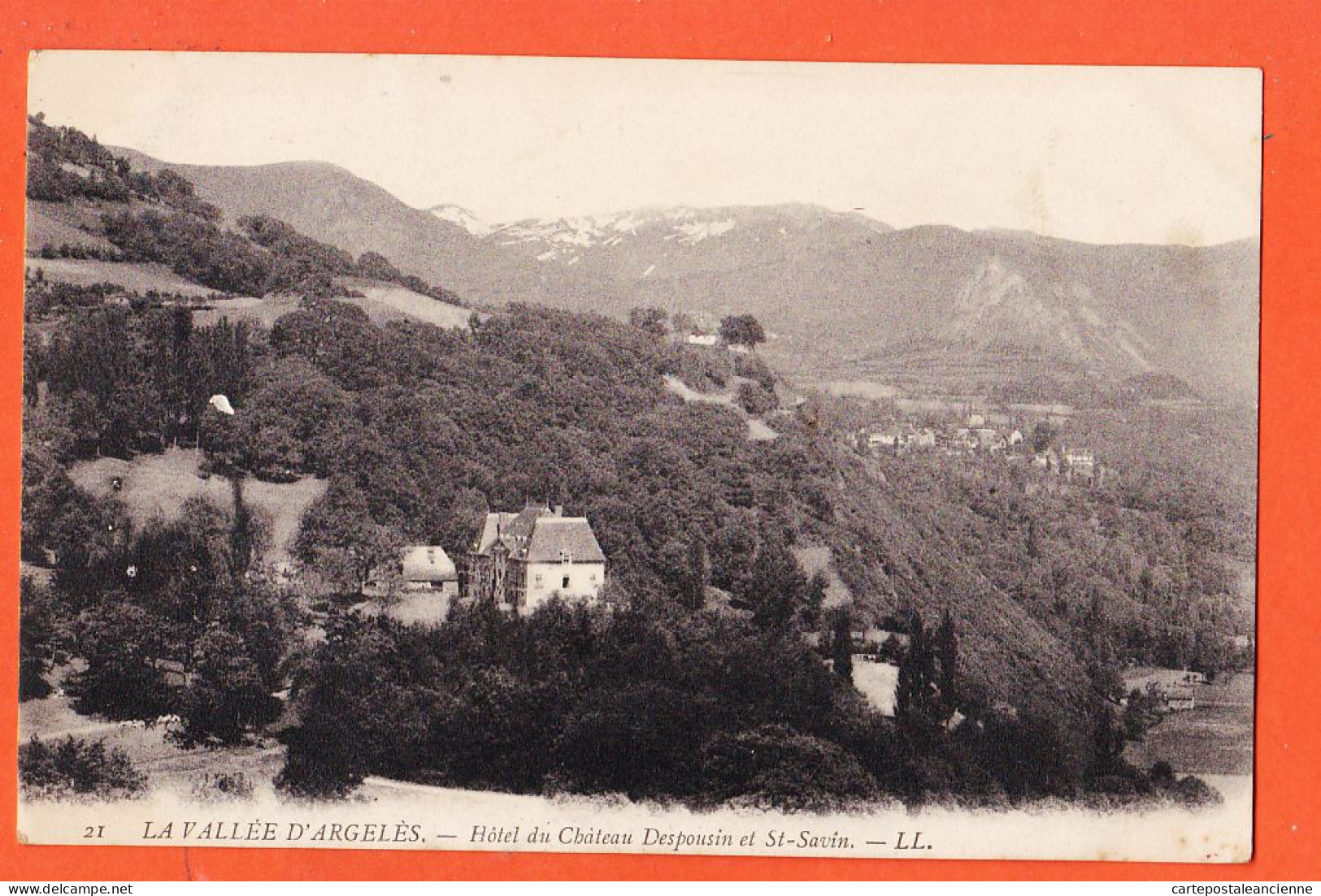 07730 ● Vallée ARGELES (65) Hotel Chateau DESPOUSIN Et ST-SAVIN 1915s De Berthe à Ulysse COUX En Vacances Saint-Denis - Argeles Gazost