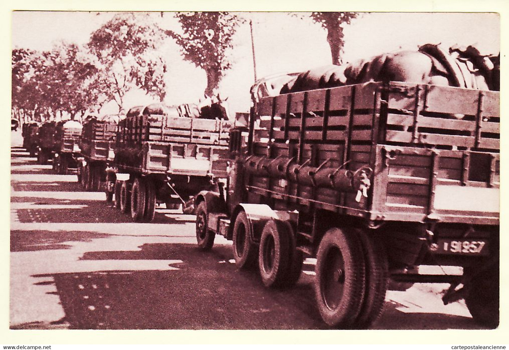 07855 ● Train Des Equipages Militaires Transport En Camions De CHEVAUX Militaria Militaria CpaWW2 Georges LANG - Guerra 1939-45