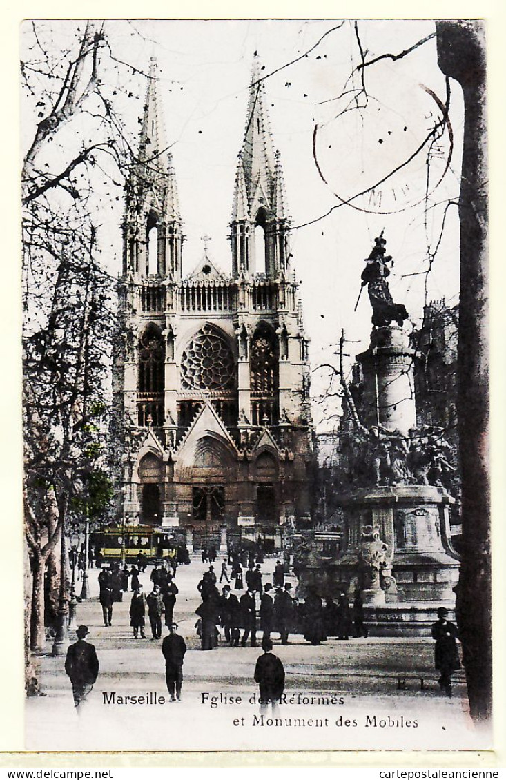 07928 / ⭐ 13-MARSEILLE Monument Des Mobiles Eglise Des Réformés Protestant 1911 à Jeanne JURION Juvigny-sur-Loison - Sonstige Sehenswürdigkeiten