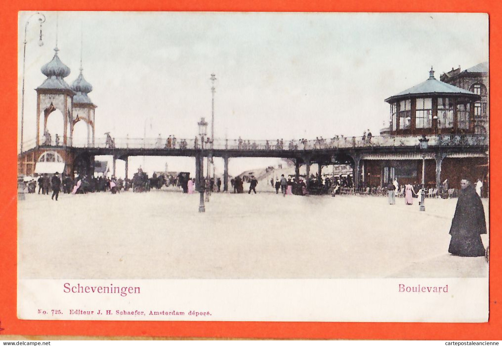 07588 ● SCHEVENINGEN Zuid-Holland Boulevard Bij De Wandelpier Et Het Kurhaus 1900s Editeur SCHAEFER N° 725 Nederland - Scheveningen