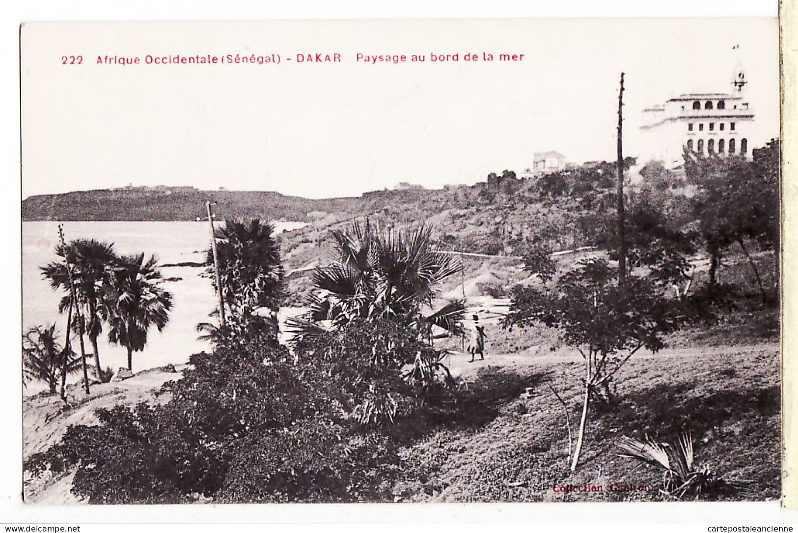 07870 / ⭐ Senegal DAKAR Paysage Au Bord De La Mer 1910s Afrique Occidentale Francaise -GAULION 222 - Senegal