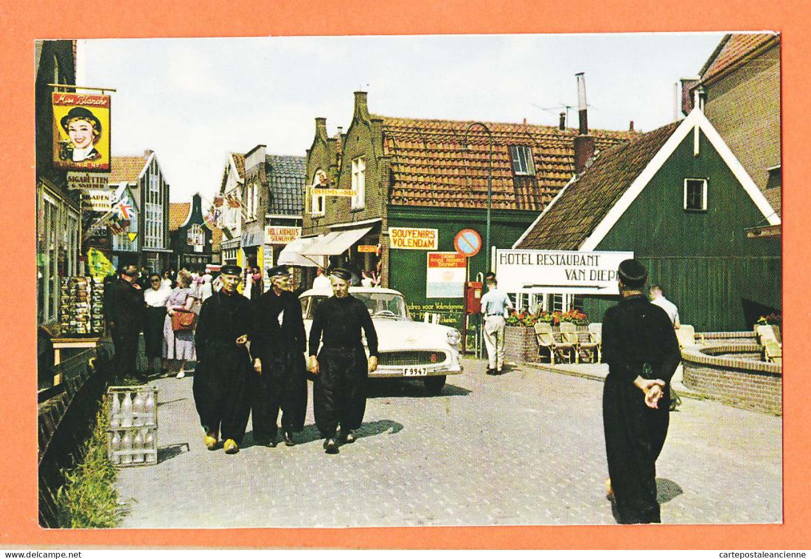 07566 ● VOLENDAM Nederland Hotel Restaurant VAN DIEPEN Automobile 1960s Uitgave REMBRANDT Amsterdam N°10 - Volendam