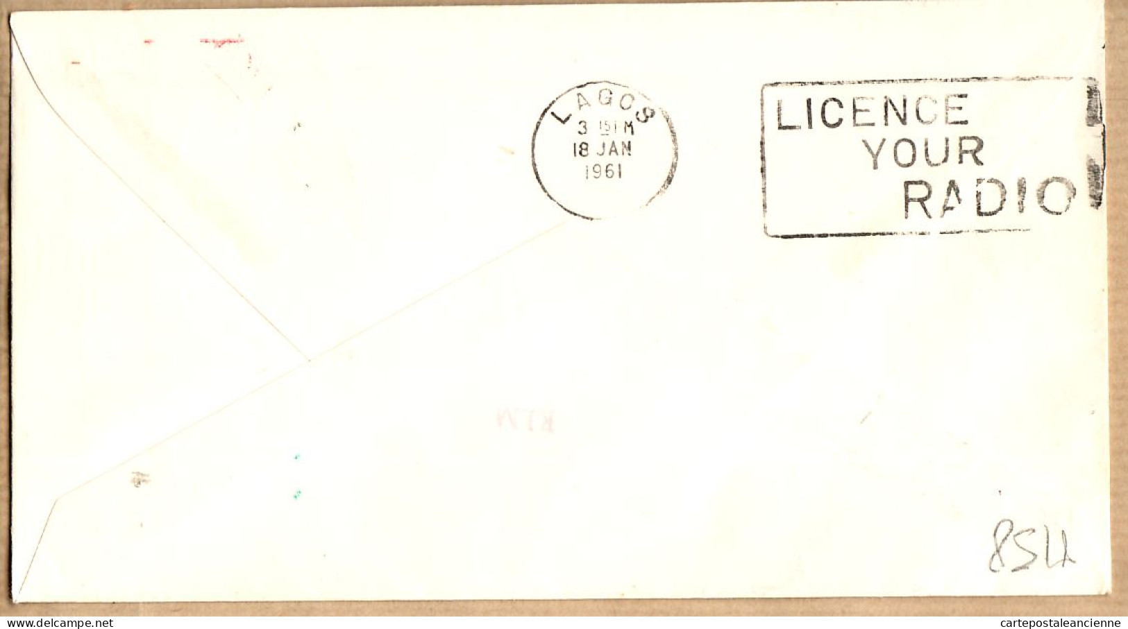 07607 ● KLM Scheduled First Flight March 4, 1967 AMSTERDAM-LAGOS Vol Inaugural Eerste Vlucht Retour Expéditeur - Briefe U. Dokumente