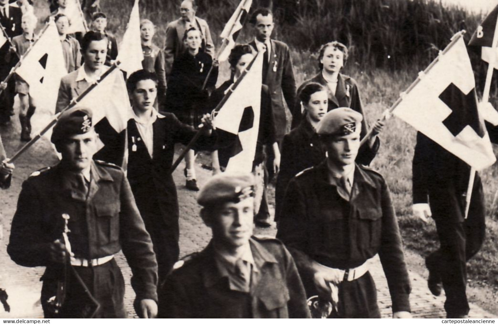 07579 ● Région HAARLEM Carte Photo ARTICAPRESS Kaizer Karelstraat 16 Défilé Militaire Fanfare Porte Drapeau CpaWW2 - Haarlem