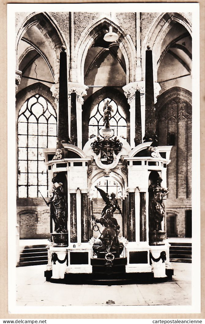 07519 ● Nederland DELFT Nieuwe Kerk Monument Prins WILLEM Van ORANJE Met Omgeving ECHTE Foto 1950s Pays-Bas - Delft