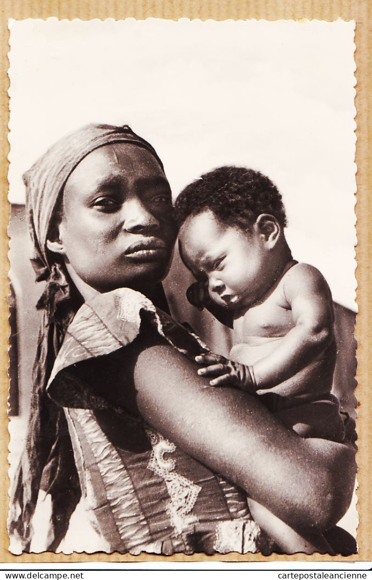 07633 / ⭐ Ethnic MOUNDOU Mère Chrétienne Et Son Petit DONIA Tchad A.E.F 1950s Mission Pères Capucins TOULOUSE - Chad