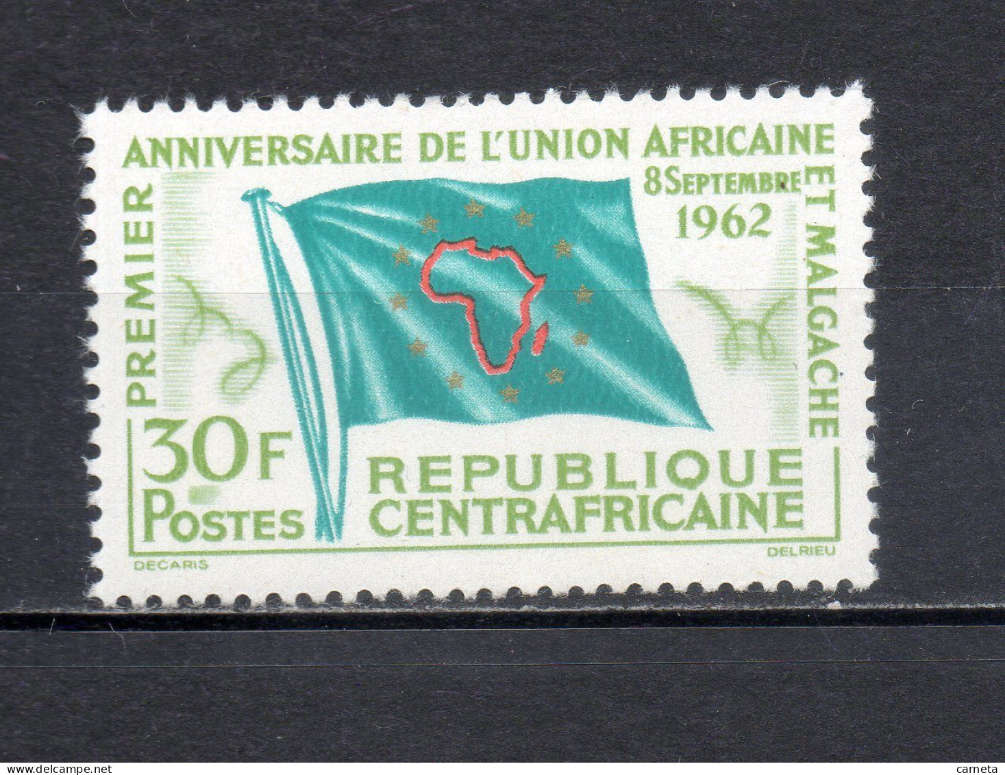 CENTRAFRIQUE N° 24  NEUF SANS CHARNIERE COTE 1.50€    UNION AFRICAINE ET MALGACHE - Central African Republic