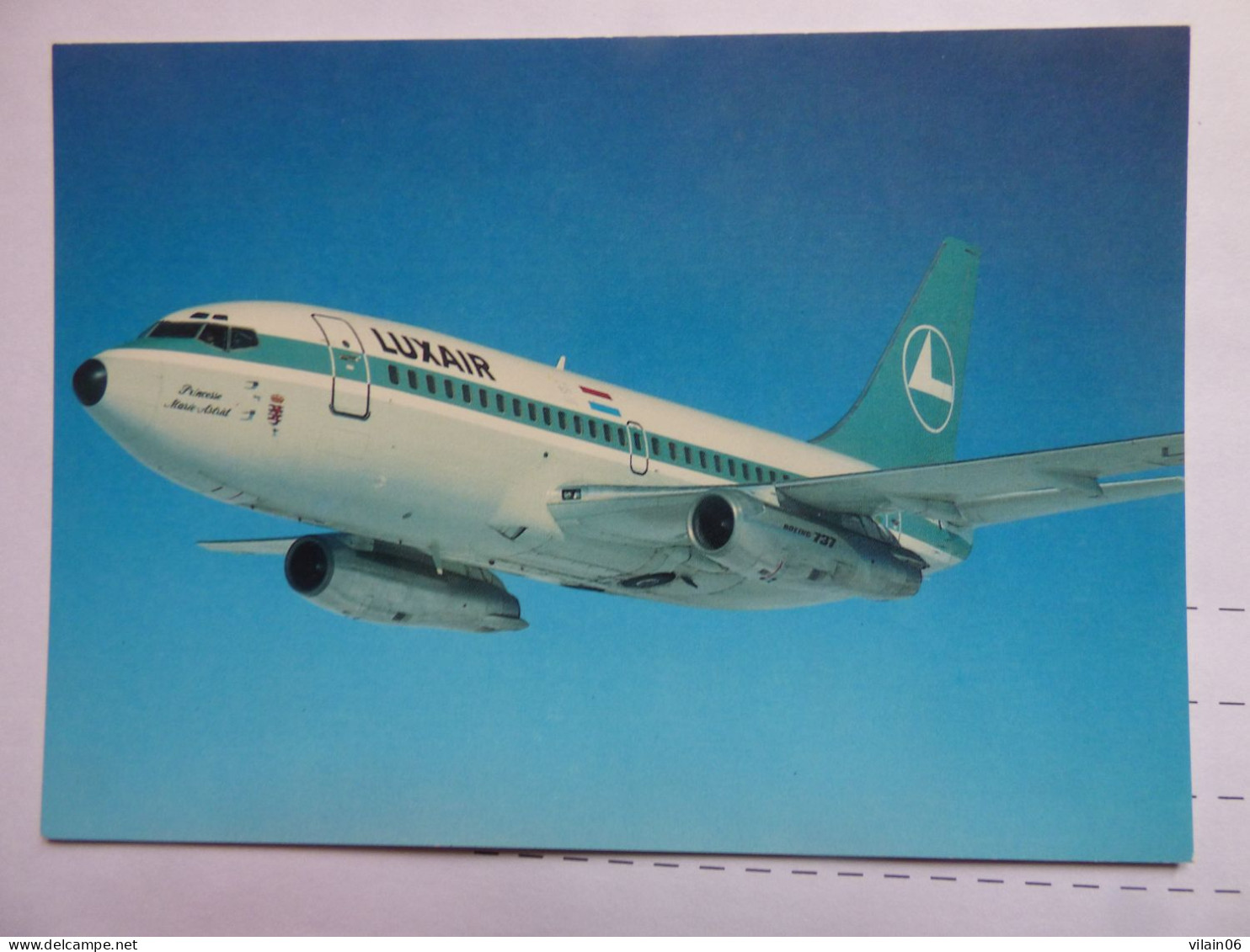 LUXAIR   B 737   /   AIRLINE ISSUE / CARTE COMPAGNIE - 1946-....: Modern Tijdperk