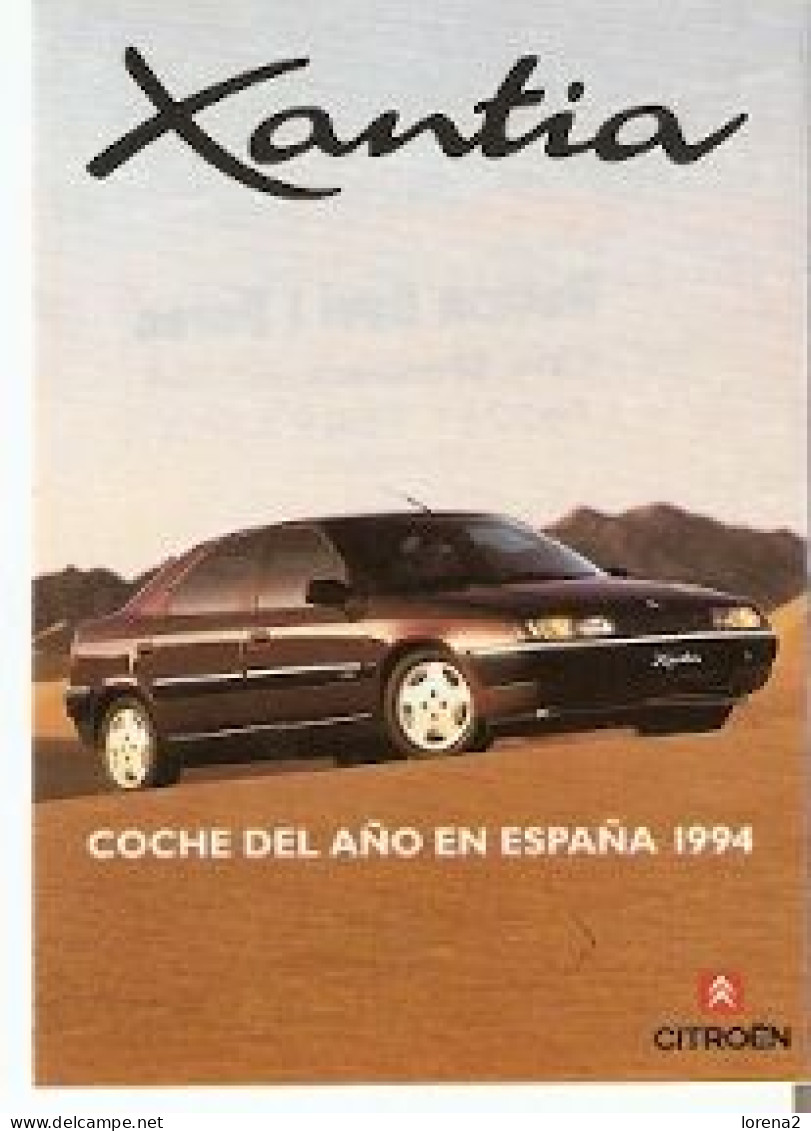 Pegatina. Citroen Xantia. Coche Del Año 1994. 24-aut94 - Autocollants